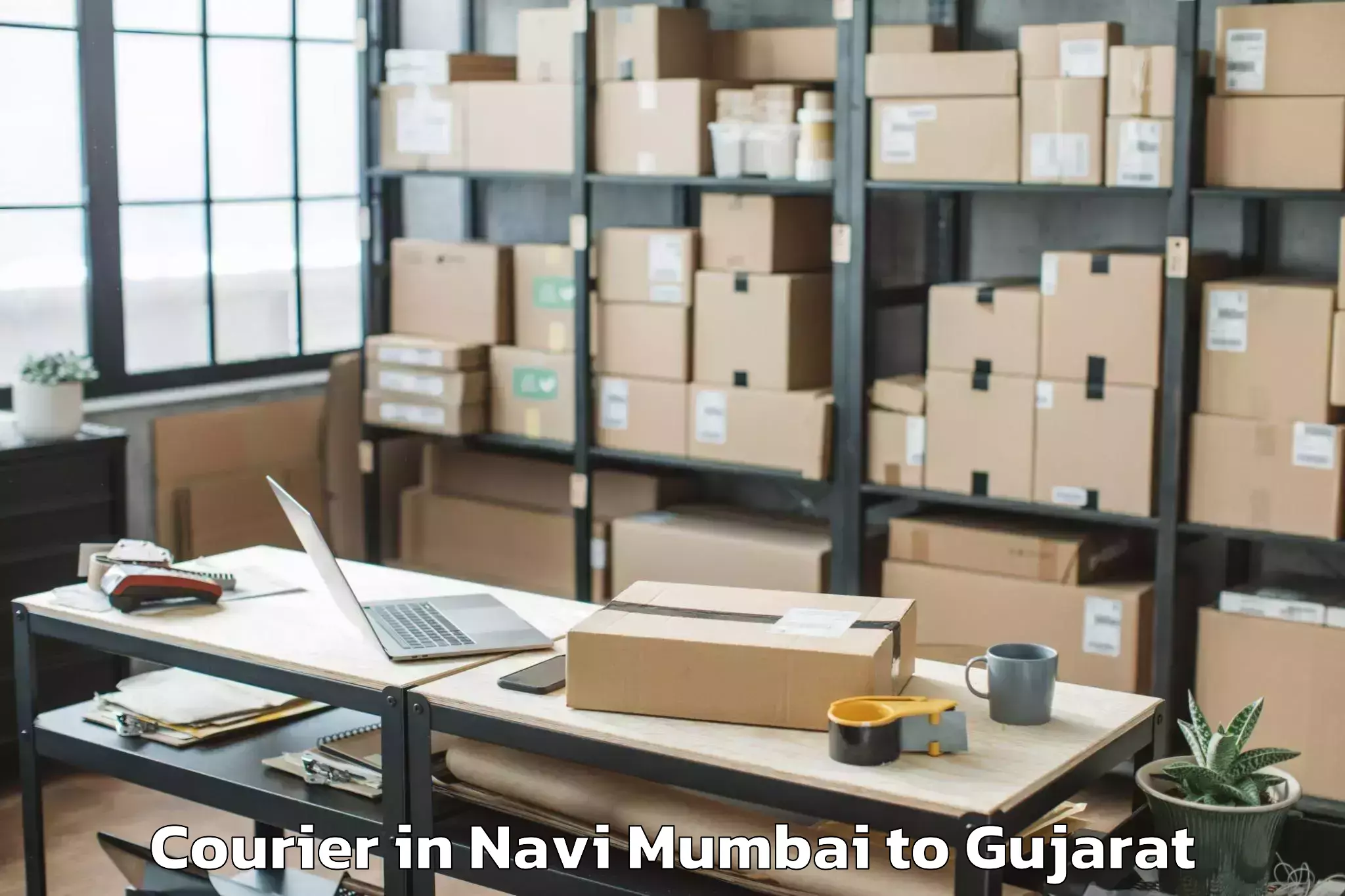 Expert Navi Mumbai to Savarkundla Courier